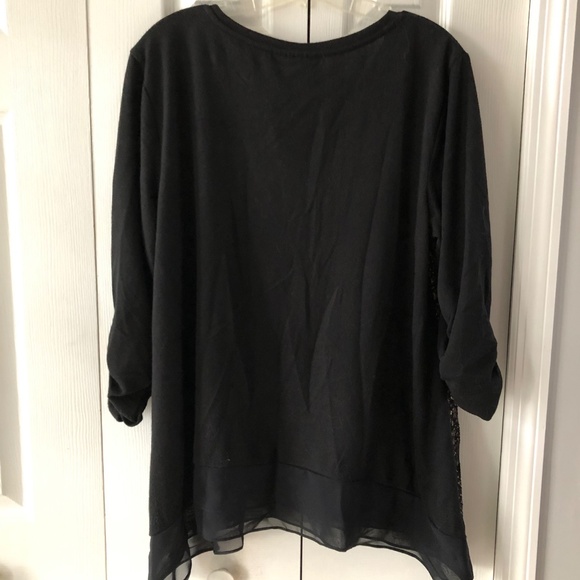 Womens' metallic/metal sweater by Style Co, XL, NWOT - Picture 2 of 6